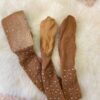 Колготи з жорсткою сіткою та стразами карамель